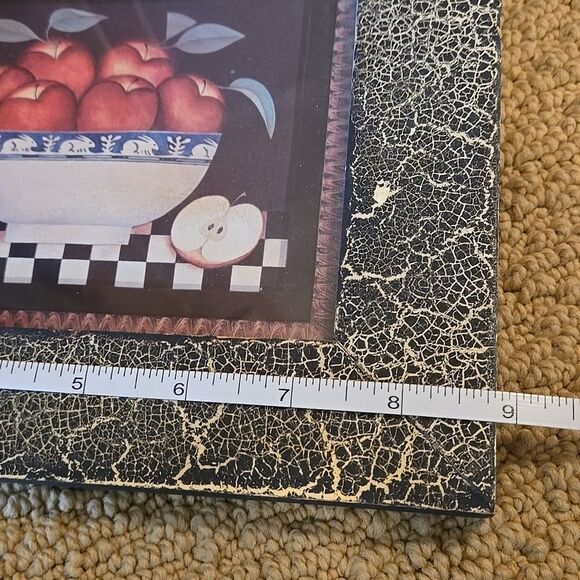 Folk Art Diane Ulmer Pedersen Apples in Bowl Primitive Still Life Print Cottage - Picture 8 of 16